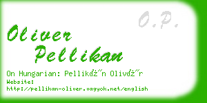 oliver pellikan business card